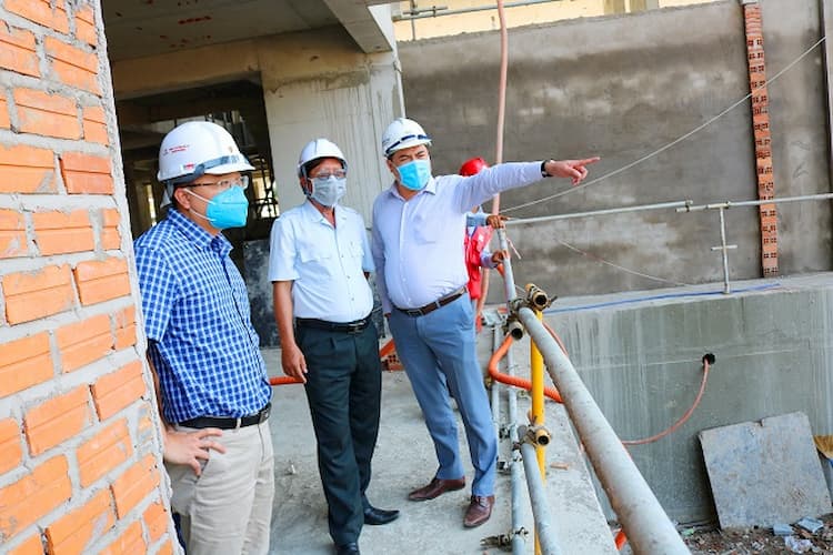 Thanh Tra sở xây dựng kiểm tra công tác phòng chống dịch tại Hacom Galacity