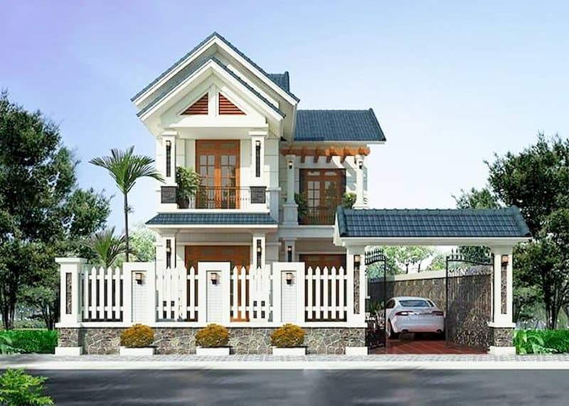 Mặ tiền nhà phố 2 tầng đẹp