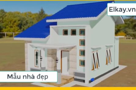 Mẫu nhà cấp 4 đẹp với kinh phí 800tr