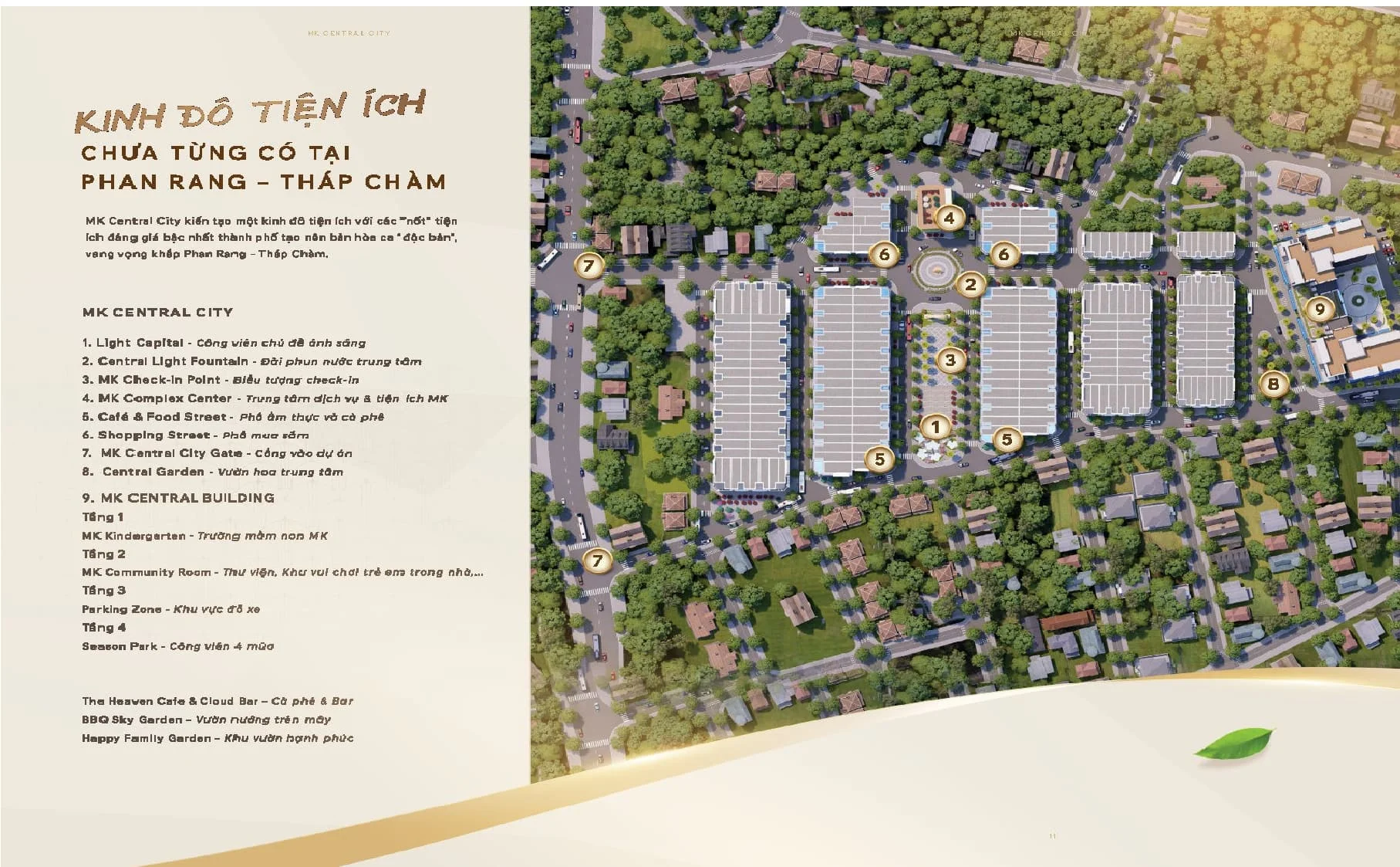 tiện ích dự án mk central city