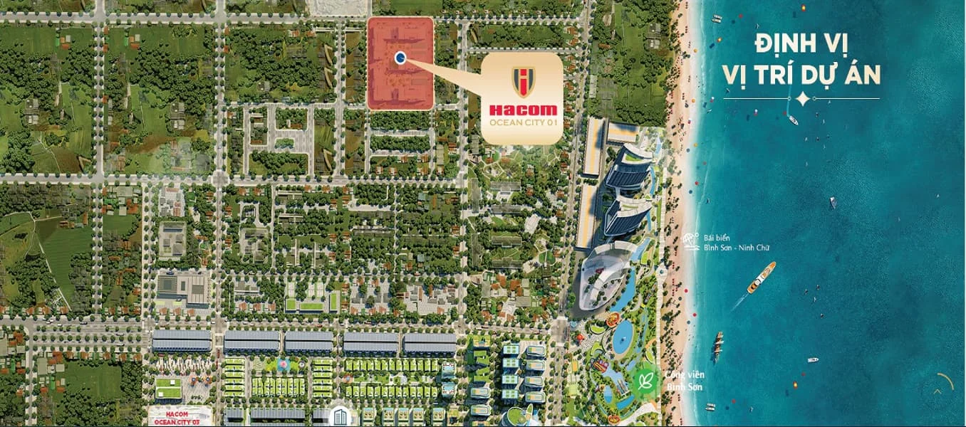 ĐỊNH VỊ DỰ ÁN HACOM OCEAN CITY
