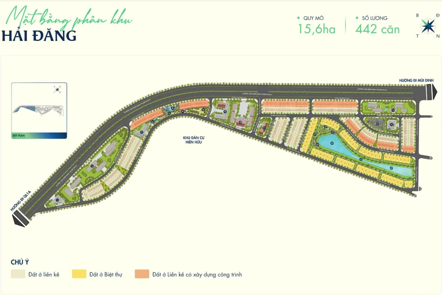 mặt bằng phân lô chi tiết dự án cà ná new city