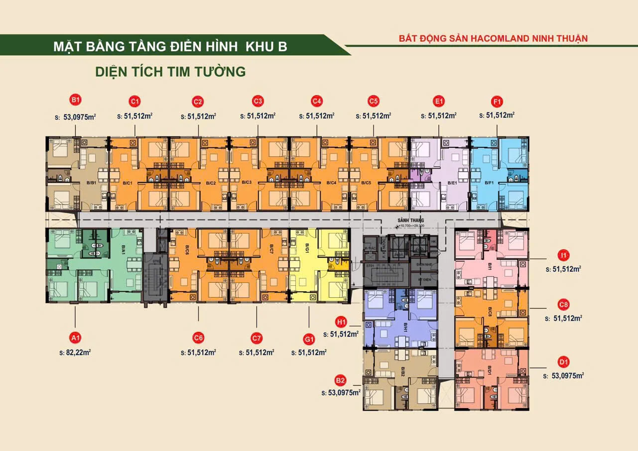 CHUNG CƯ HACOM GALACITY NINH THUẬN BÁN 2 PHÒNG FULL NỘI THẤT