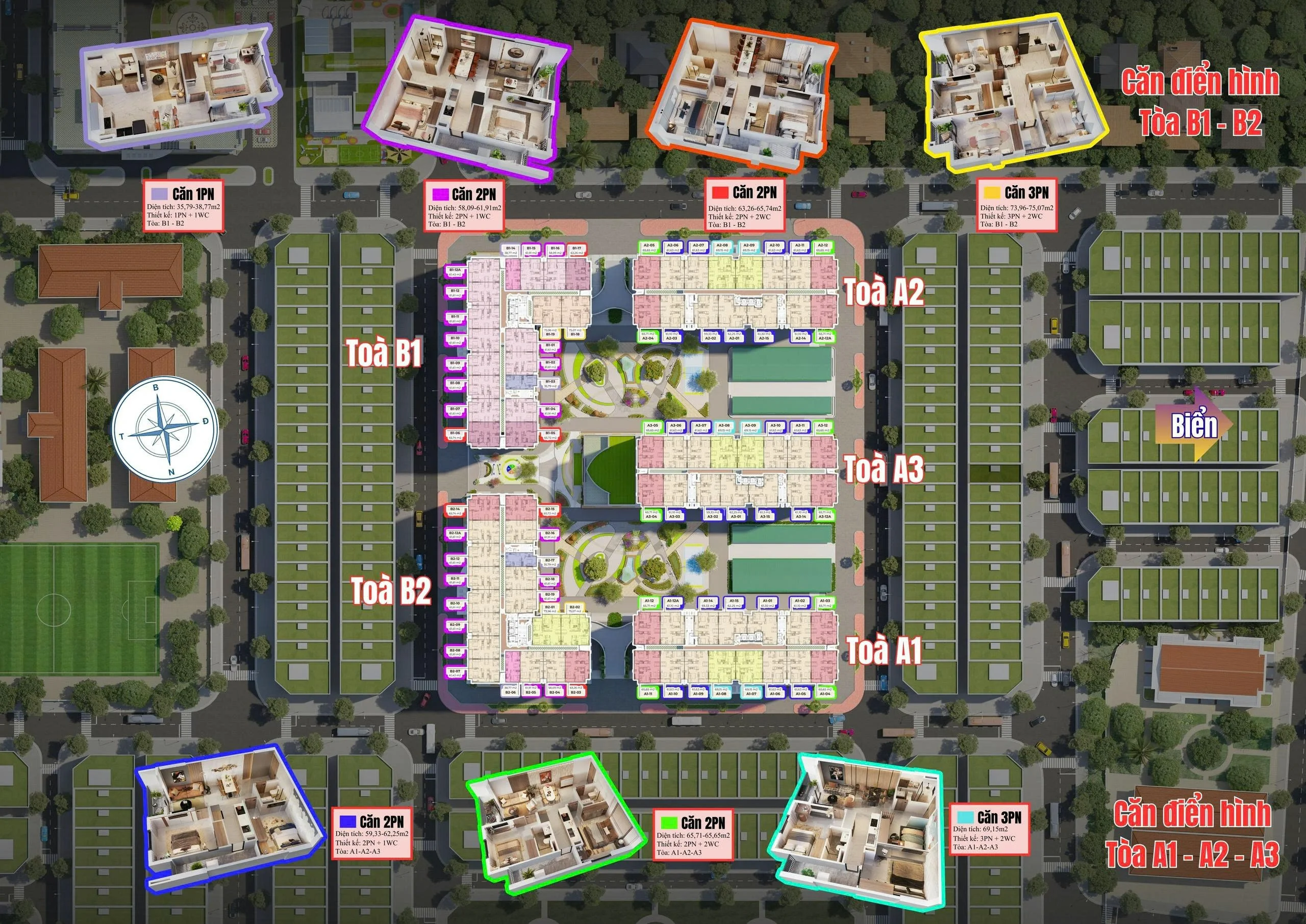 CĂN HỘ HACOM OCEAN CITY NINH THUẬN GIÁ FO TỪ CHỦ ĐẦU TƯ