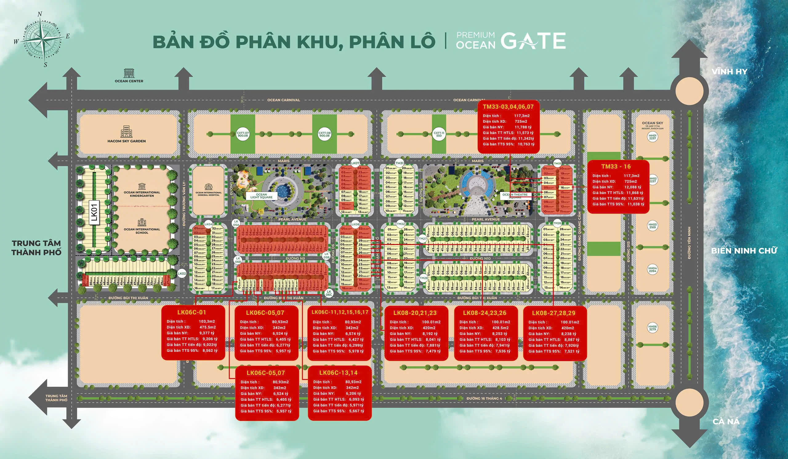 Bán Nhà Biển Bình Sơn Ocean Park K2 Khánh Hòa